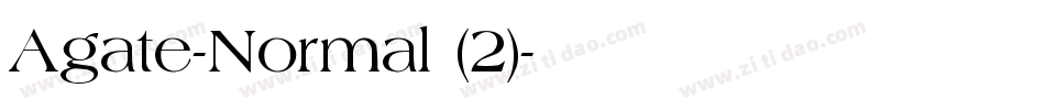 Agate-Normal (2)字体转换
